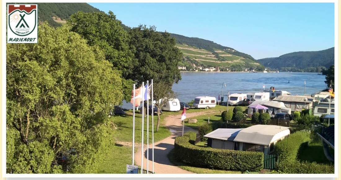 Luftaufnahme des Campingplatzes